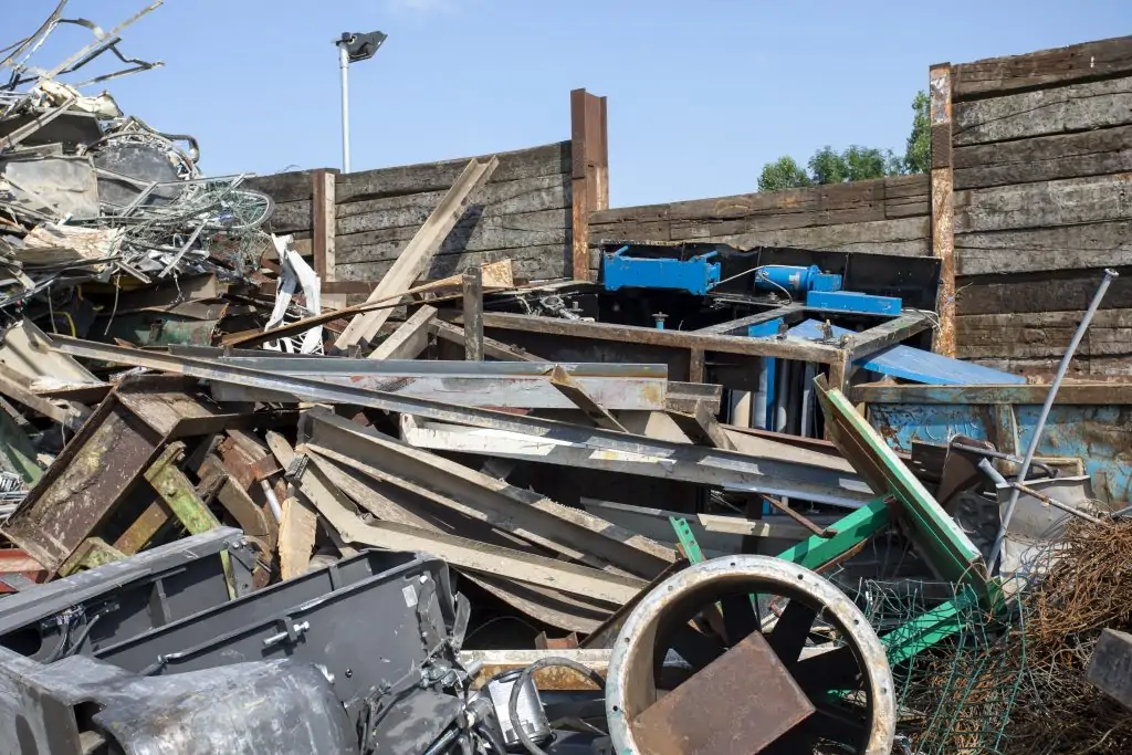 a pile of commercial scrap metal